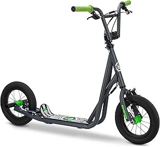 Mongoose Expo Kick Scooter, BMX-Style Handlebar & Brake Cable Rotor, Wide Foot Deck for Kids Youth Boys Girls Ages 6 and U...