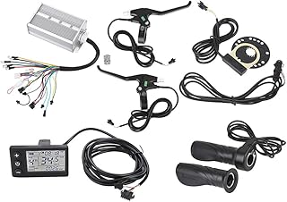 Demeras E-bike Controller Kit 36V/48V 1500W Motor Controller LCD Panel Brake Speed Throttle Speed Assist Sensor for E-bike...