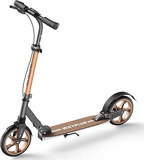 WAYPLUS Kick Scooter for Ages 6+,Kid, Teens & Adults. Max Load 240 LBS. Foldable, Lightweight, 8IN Big Wheels for Kids, Te...