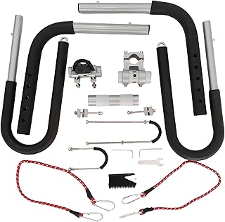 EnzZone Longboard - Shortboard Surfboard Bike Rack - Surf Rack for Bicycle, Carrier Racks for E-Bikes, Sturdy Aluminium Co...