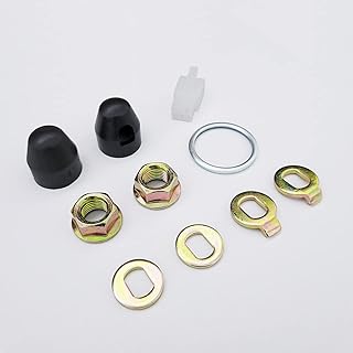Auto-plaza E-Bike Hub Motor Nuts Bike Safety Washers Electric Bicycle Wheel Lock Nuts Motor Axle Bolt Screw Full Set