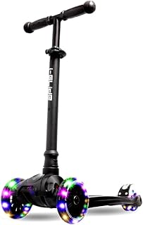 i-Glide 3-Wheel Scooter for Kids Ages 2 to 8 yrs. Adjustable Height Handlebar, Light-up Wheels, Australian Owned and Designed