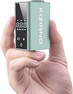 KIZINNO Mini Bike Pump Portable Bike Tyre Pump, Max 120 PSI Electric Bicycle Pump, Tiny Air Pump Bicycle Inflator for Schr...