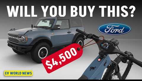Ford Introduces Performance E-Bikes: Mustang and Bronco Models